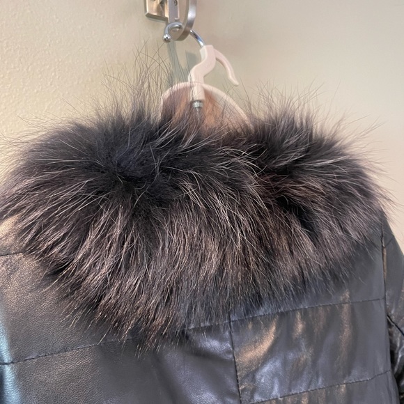 Kawakubo Lamb Leather Quilted Down feather filled Puffer Coat - Picture 7 of 12